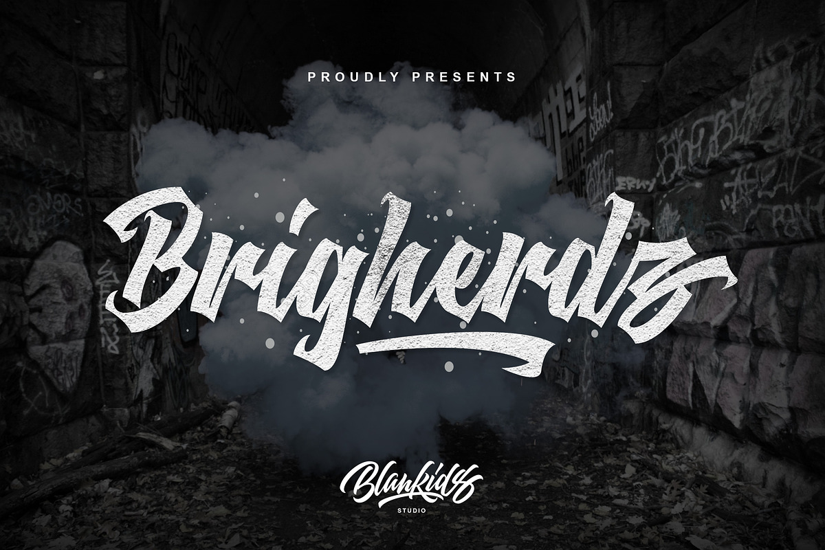 Brigherdz Typeface, a Blackletter Font by Blankids Studio (Photo 1 of 12)