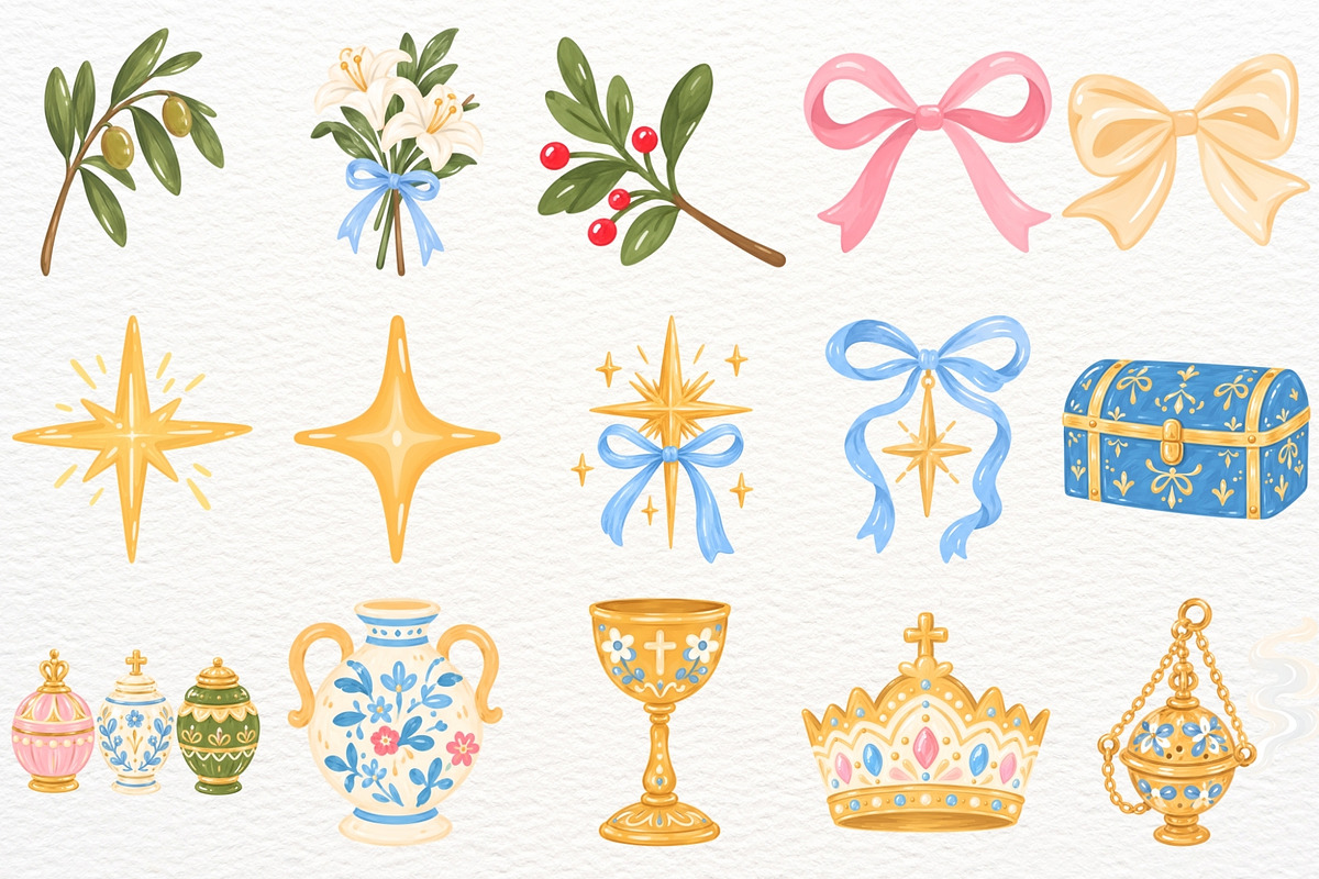 Nativity Clipart Religious Christmas, a Seasonal Illustration by SugarCloudStudioArt (Photo 6 of 6)