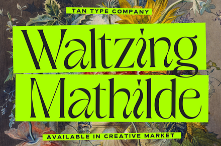 TAN - WALTZING MATHILDE, a Font by TanType