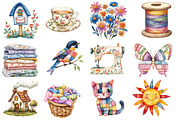 Cottage Quilts Fussy clipart, an Illustration by Designworld (Thumbnail 4 of 6)