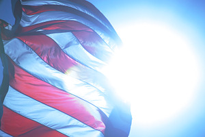 Banner of glory 3 stock photograph