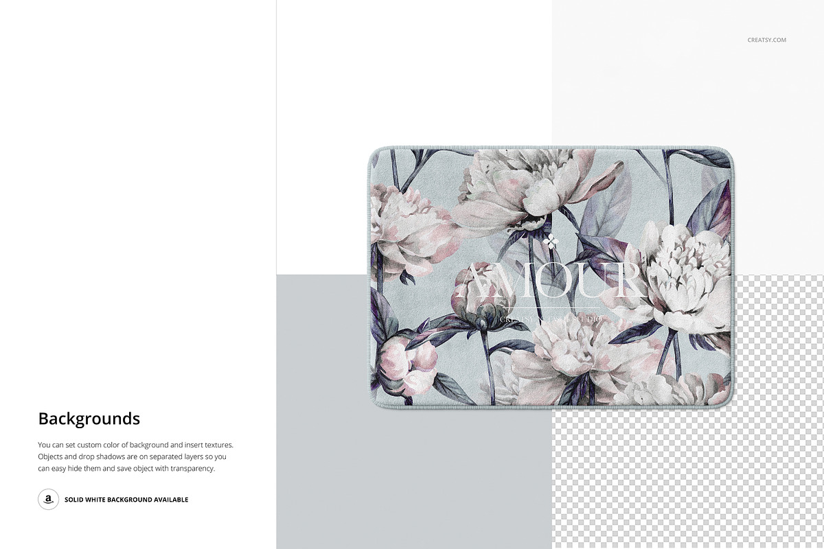 Plush Bath Rug Mockup Set, a Product Mockup by Creatsy (Photo 6 of 8)