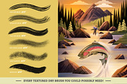 Dry Texture Brushes for Procreate, a Brush Add-On by Nathan Brown (Thumbnail 4 of 8)