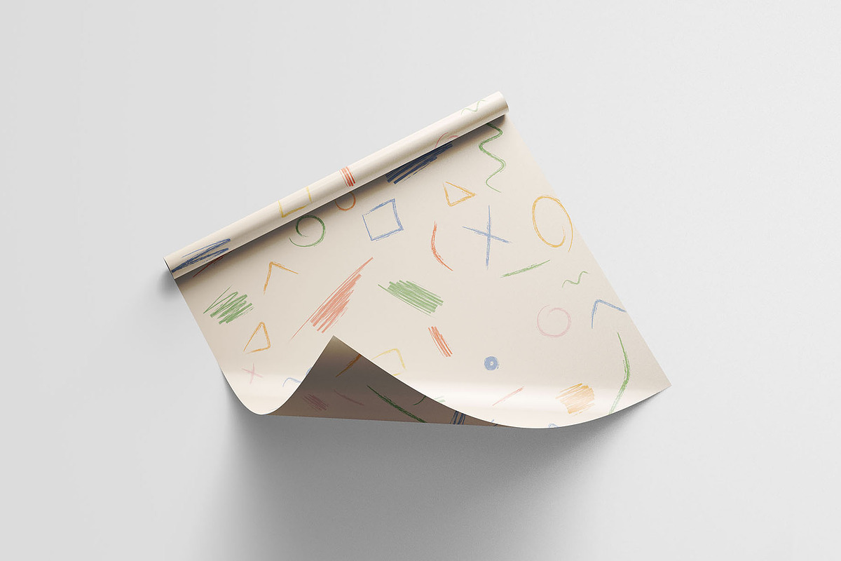 Wrapping Paper Mockup, a Packaging Mockup by Graphic Pear (Photo 6 of 8)