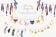 Christmas Theatre Clipart 230+, a Seasonal Illustration by Muse Artist (Thumbnail 5 of 22)
