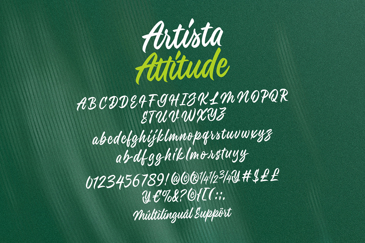 Artista Attitude – Bold Marker Sign, a Handwritten Font by Four Lines Std. (Photo 10 of 11)