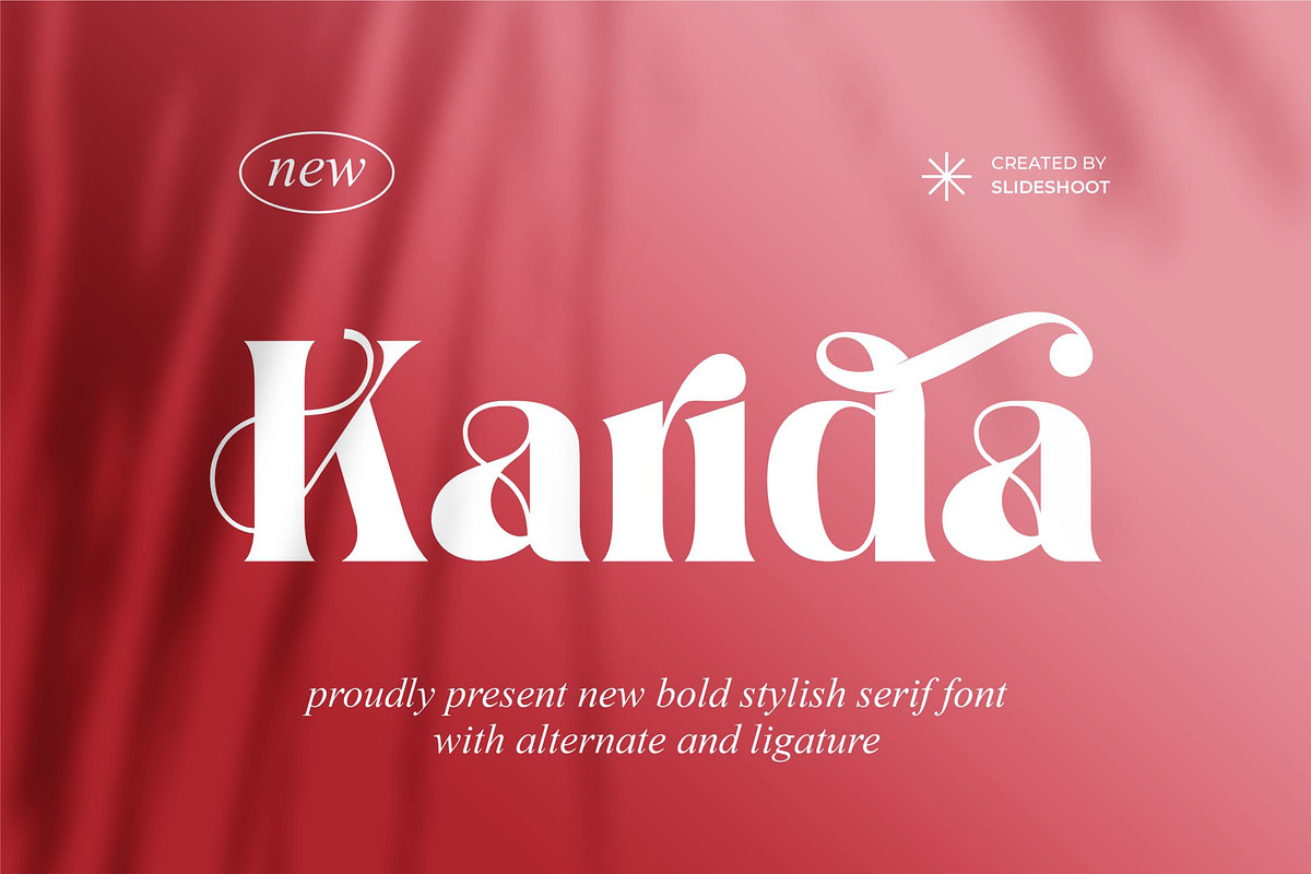 Karida || Bold Stylish Serif Font, a Serif Font by Idea Studio (Photo 1 of 10)