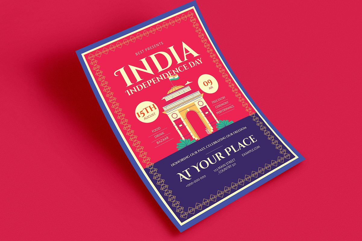 India Indepence Flyer, a Flyer Template by Guuver (Photo 3 of 3)
