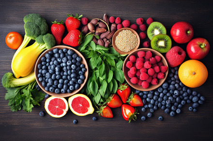 Healthy food background. Fruits and, a Photo by Iftikhar Alam