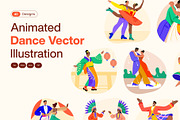Animated Dance Vector Illustration, a Person Illustration by Brickclay (Thumbnail 1 of 4)