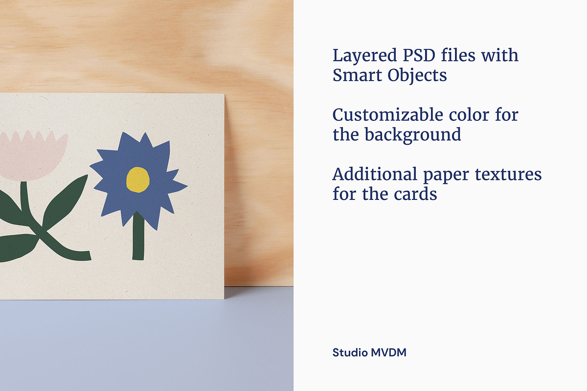 Card Wooden Background Mockup Bundle, a Product Mockup by Studio MVDM (Photo 3 of 8)