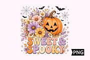 Floral Pumpkin Halloween PNG, a Seasonal Illustration by Creative Art (Thumbnail 1 of 3)