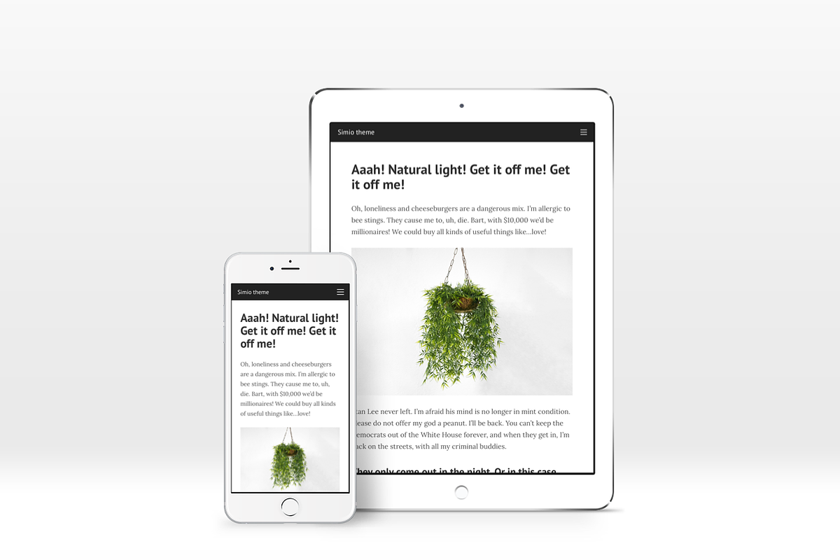 Simio Tumblr theme, a Websites & App Template by Dabu Themes (Photo 2 of 3)