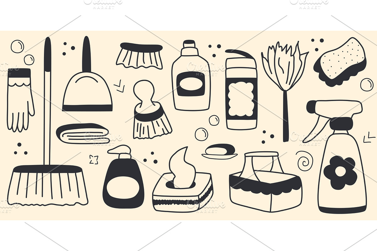 Sanitary accessories and household, an Object Illustration by Tati_Kli