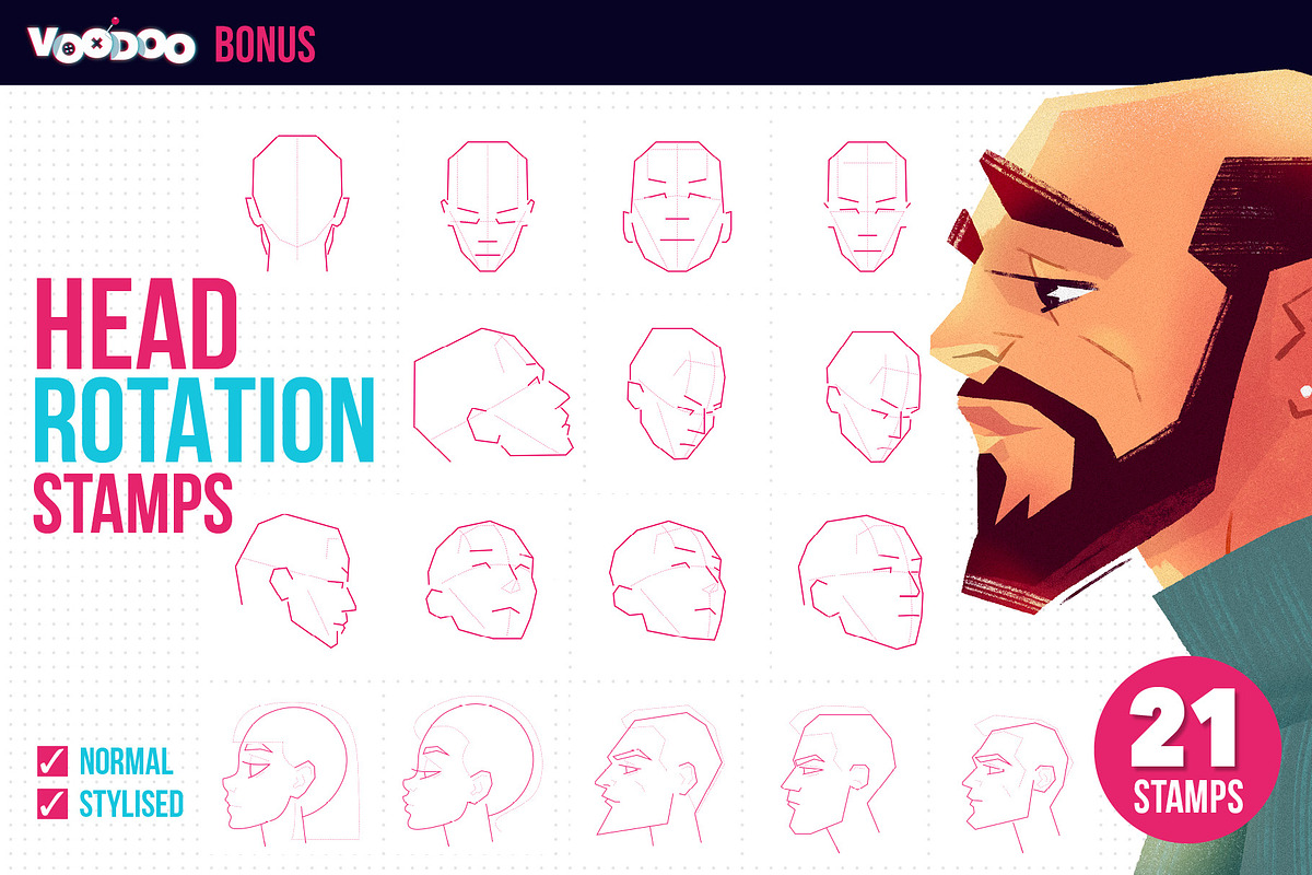 VOODOO Concept Art brushes learning, a Brush Add-On by Green Room Media (Photo 15 of 18)