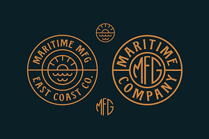 Maritime MFG - A Spur Serif Typeface