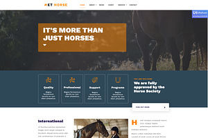 ET Horse Onepage WordPress Theme