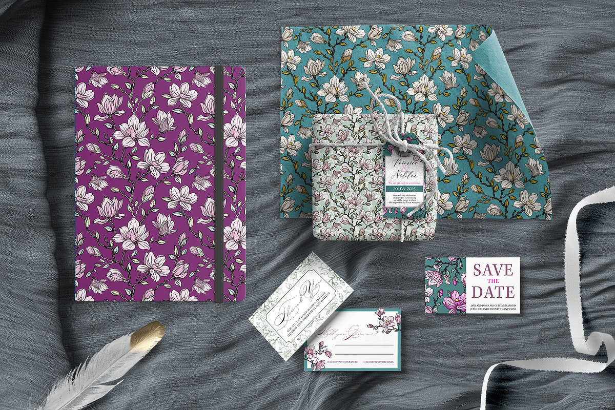 SPRING MAGNOLIA | Wedding Stationery, a Merchandise Mockup by Samson FM (Photo 4 of 8)