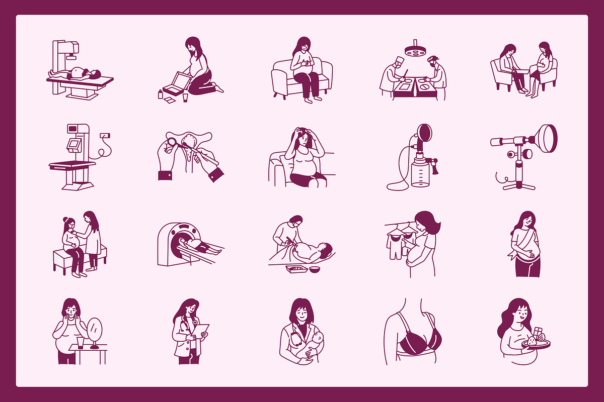 Medical Obgyn Doodles, an Outline Icon by Vectors Market (Photo 5 of 9)