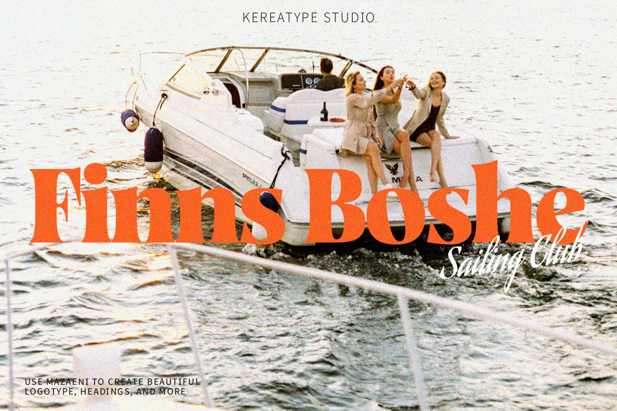 Mazaeni - Bold Serif 5 Font Family, a Serif Font by Kereatype (Photo 6 of 16)