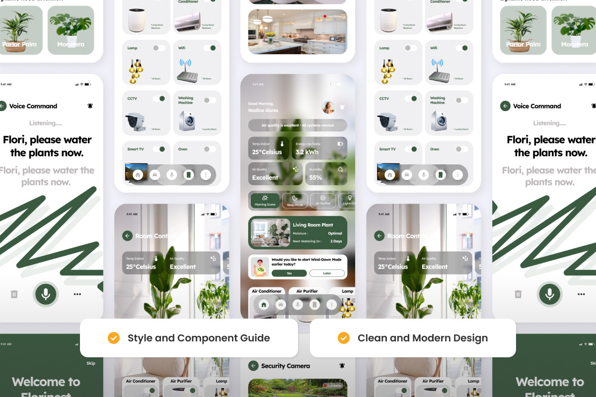 Florinest - Smart Home UI Design, an App Template by productype1 (Photo 3 of 5)