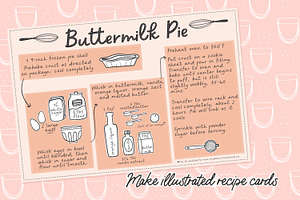 Baking Supplies Procreate Stamp Set