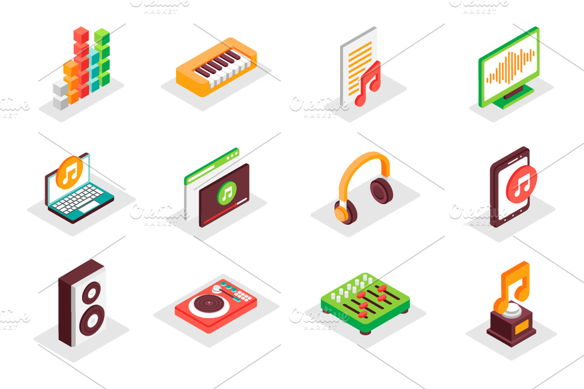 Isometric Icons Pack, a Duotone Icon by alexdndz (Photo 10 of 15)