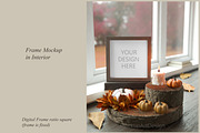 Square Frame Mockup, Fall Mockup, a Product Mockup by MockupArtDesign (Thumbnail 1 of 4)
