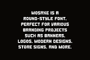 Mosaxe - Techno Round Font, a Sans Serif Font by Iqsiart Studio (Thumbnail 5 of 7)