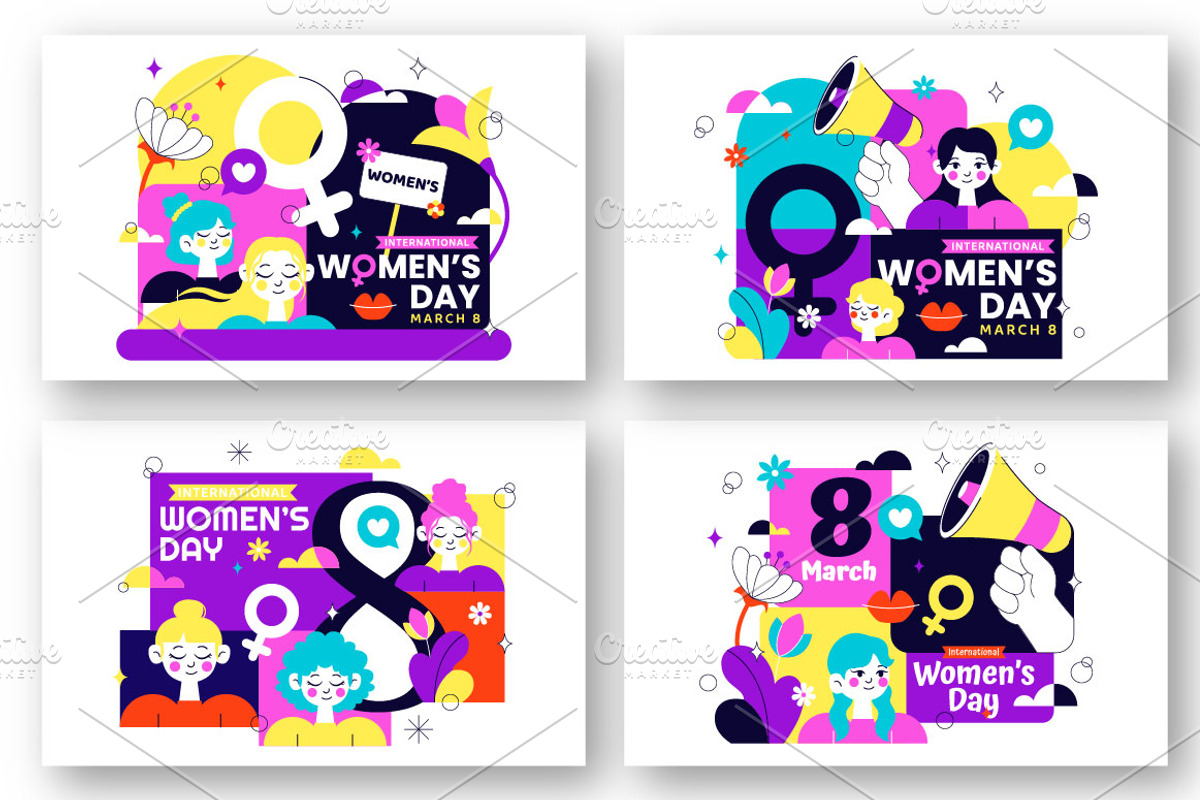 10 International Women's Day, a Person Illustration by denayunebgt (Photo 3 of 4)