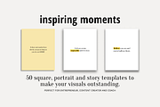 50 INSPIRING INSTAGRAM TEMPLATE, a Social Media Template by RB Boutique (Thumbnail 4 of 8)