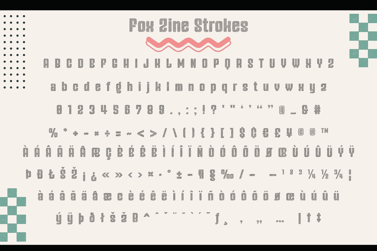 Fox Zine: 5 Font Styles, a Sans Serif Font by Fox7 By Rattana (Photo 13 of 14)