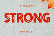 Strong – Bold Display Font, a Serif Font by Bercreative (Thumbnail 1 of 5)