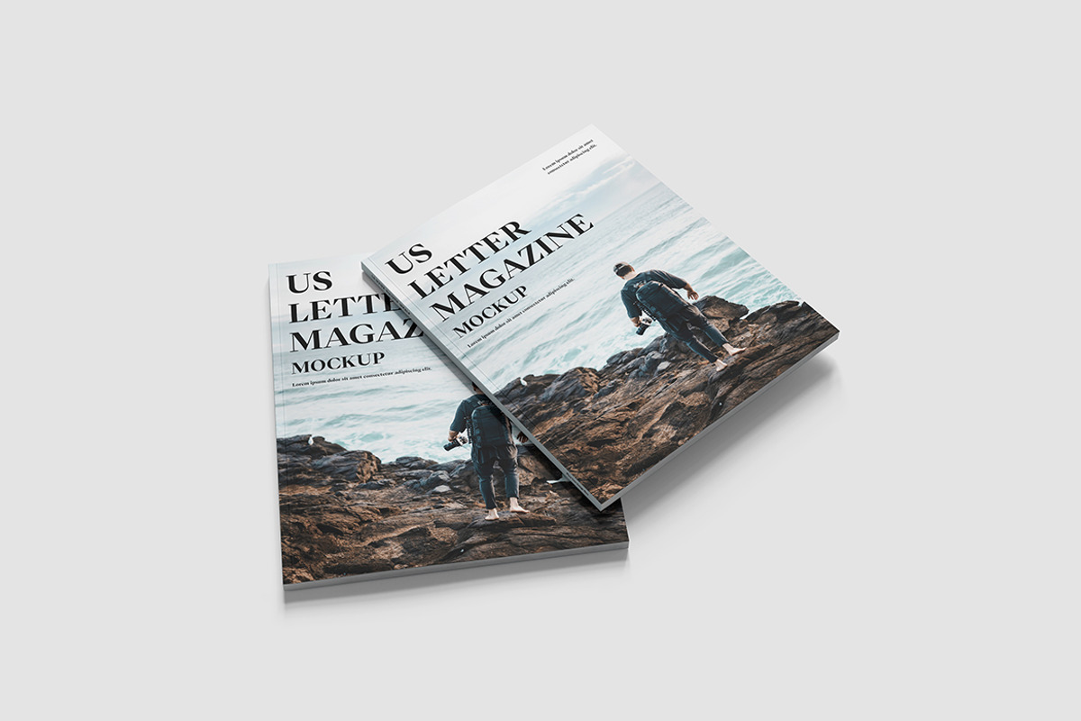 US Letter Magazine Mockup, an Advertising Mockup by Indah (Photo 6 of 6)
