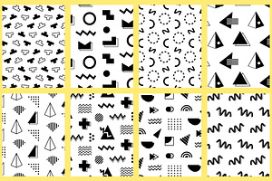 200 Geometric 90s Graphics Bundle