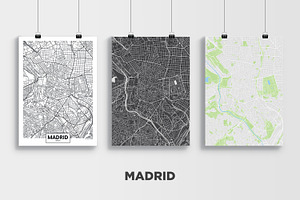 5 Maps Of Spanish Cities