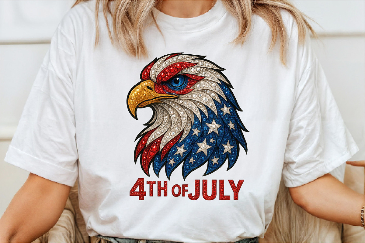 American Patriotic Eagle 4th of July, an Illustration by Craft Nest (Photo 2 of 6)