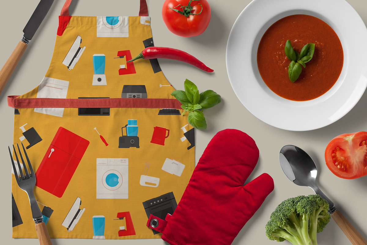 Kitchen appliances set, pattern, a Food Illustration by Good Studio (Photo 5 of 5)