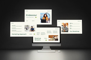 Cream Green Modern Company Profile, a Presentation Template by Claymoon Lab