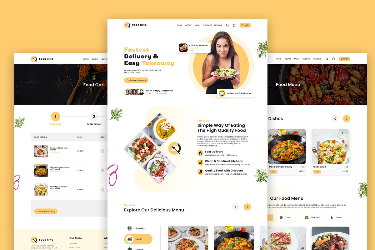 Restaurant website template HTML, a HTML Template by App Innovation (Photo 2 of 6)