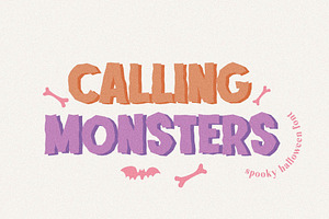 Calling Monsters Spooky Halloween Fo