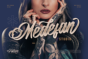 Ristogea, a Script Font by kerismaker (Thumbnail 3 of 12)