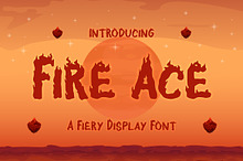 Fire Ace - Fiery Display Font