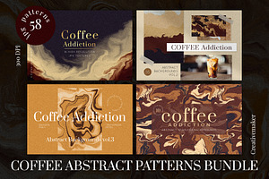 COFFEE ABSTRACT PATTERNS BUNDLE