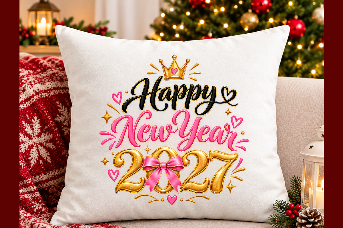 Happy New Year 2027 Celebration, a Seasonal Illustration by Printable Design Store (Photo 3 of 5)