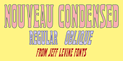 Nouveau Condensed JNL, a Font by Jeff Levine Fonts (Thumbnail 1 of 5)