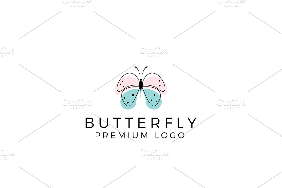 Simple Beauty Butterfly Logo Design
