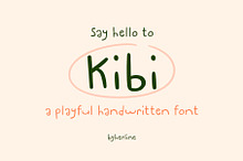 Kibi - A Handwritten font