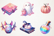 Pastel Halloween Sublimation Clipart, an Illustration by RobertsArt (Thumbnail 4 of 7)