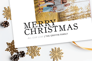 Holiday Christmas Card Template VII